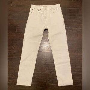 Denim Forum Women's White Slim Jeans